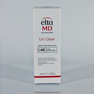 EltaMD UV Clear Broad Spectrum SPF46 Face Sunscreen 1.7oz Niacinamide Zinc Oxide